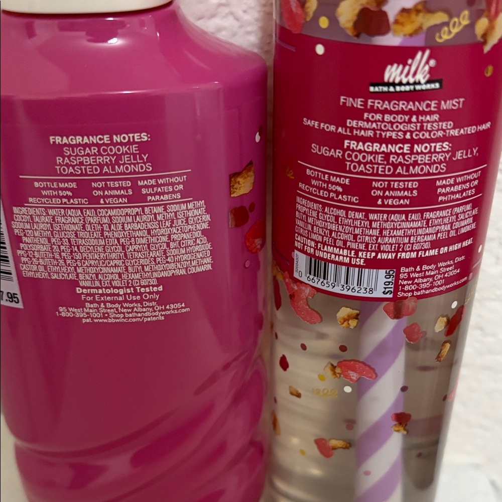 Bath & Body Works Raspberry Holiday Pie Bar Duo - Bright Raspberry Pink - Picture 3 of 3